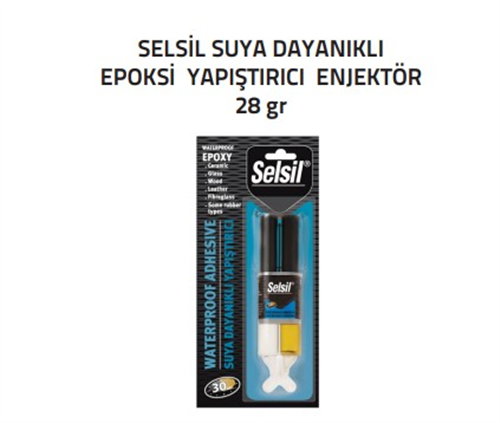 SUYA DAYANIKLI EPOKSİ YAPIŞTIRICI ENJEKTÖR - SELSİL (28gr) (K-12)